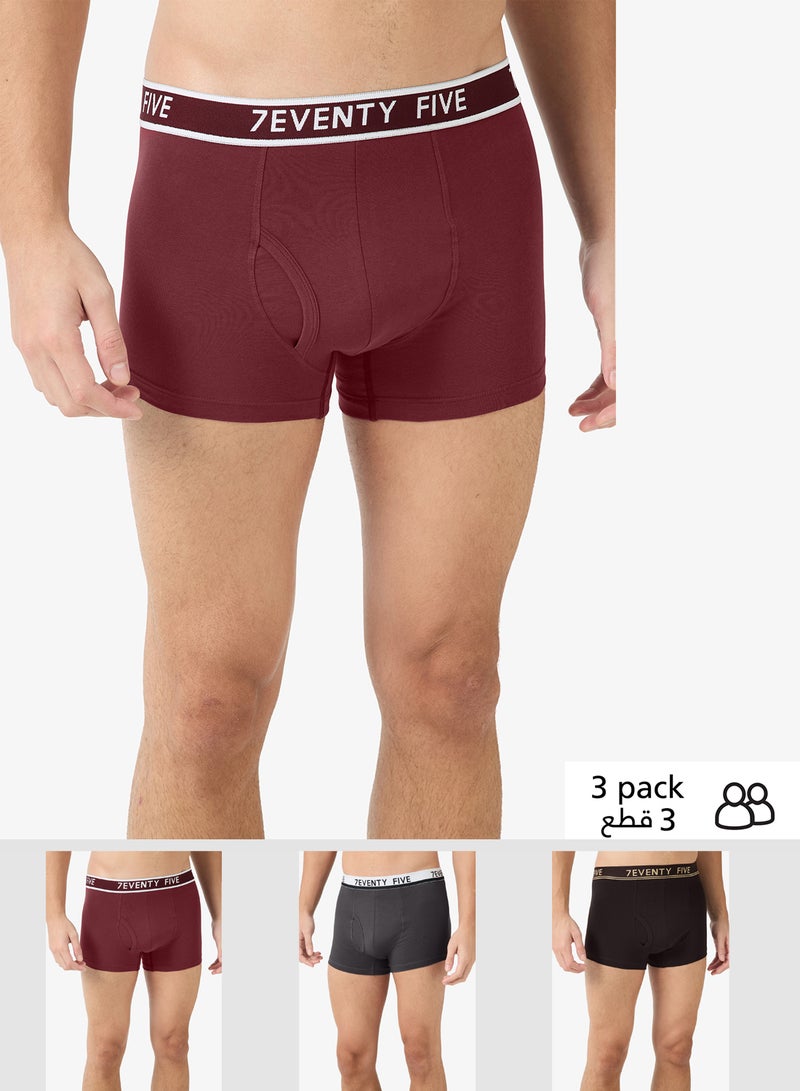 Seventy Five Basics Pack of 3 Boxer Briefs - Image 1